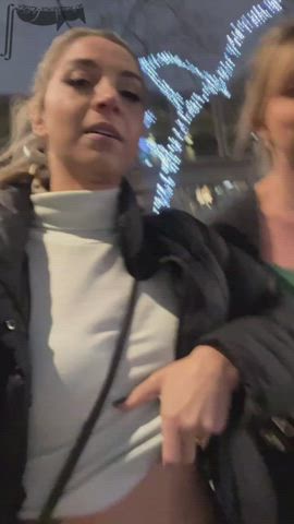 Easing everyone’s holiday shopping stress by getting our cute little tits out ;) [GIF] : video clip