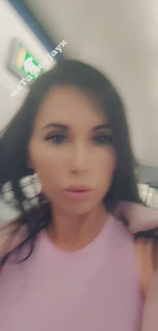 People all around me but I just couldn’t help myself, that was such a huge rush! Would you mind if I flashed you or would you be offended? 😳 [GIF] : video clip
