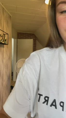 Ready to run your tongue all over my tits : video clip