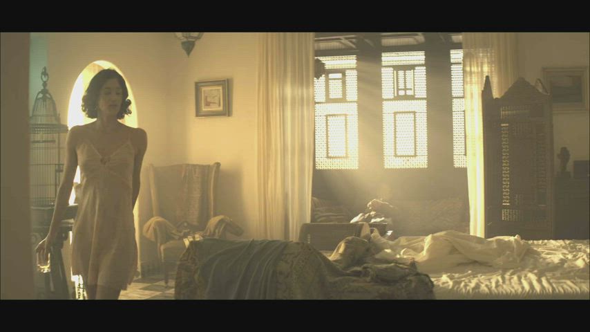 Sofia Boutella see-through dress and sex scene in new series SAS: Rogue Heroes (2022) : video clip