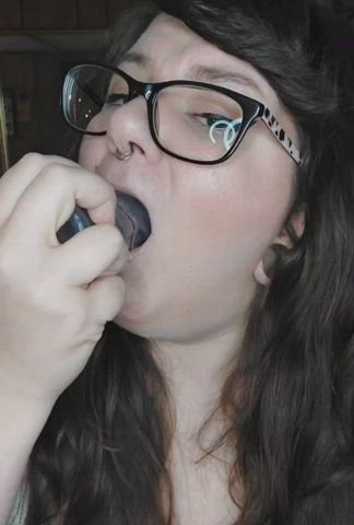 cum on my glasses? : video clip