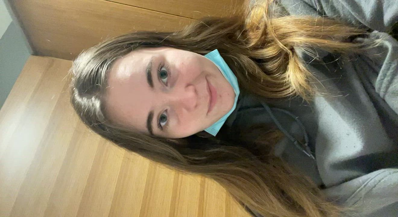 Would you fuck me in the uni bathroom? (19 F) : video clip