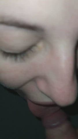 (OC) Good morning! Do you want to cum in my mouth and I swallow in close up? : video clip