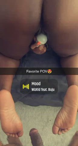 BBC Doggystyle Ebony Hairy Pussy Vibrator Wet Pussy Porn GIF by mistyagua : video clip