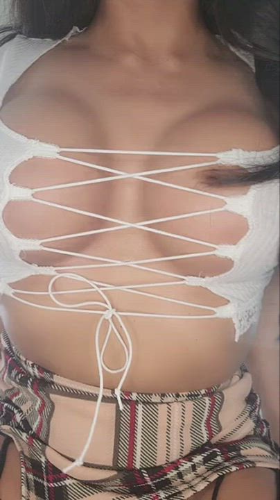 Did anyone order a naughty school girl that loves to get throat fucked? : video clip