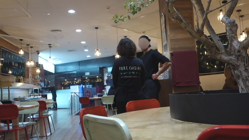 Flashing my tits and pussy in public [GIF] [OC] : video clip