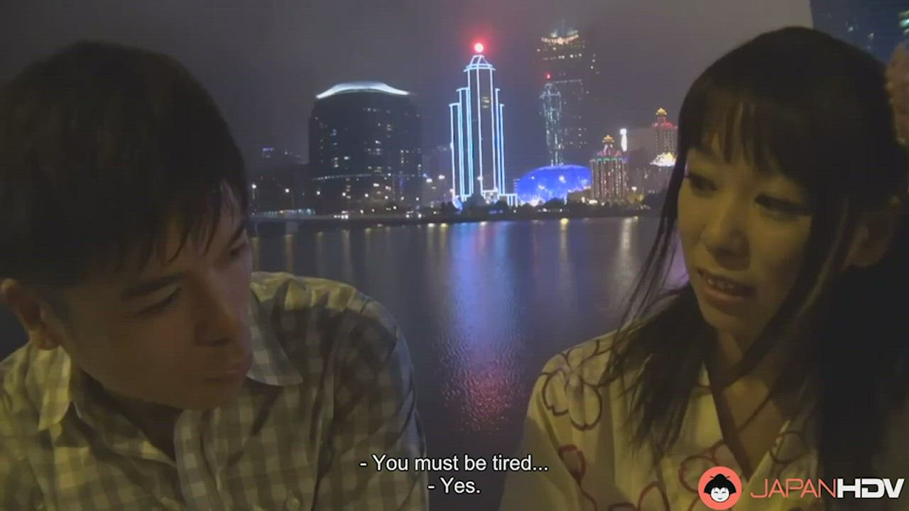 Asuka and her lover are on vacation enjoying the sights then to the hotel to fuck : video clip
