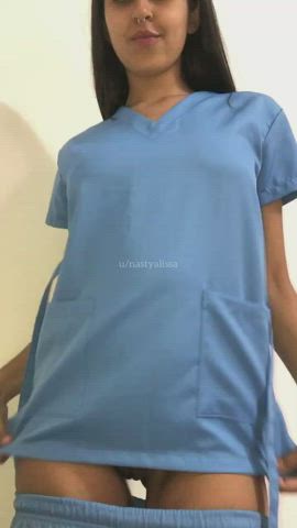 no bra and no panties for my patients 💕 : video clip