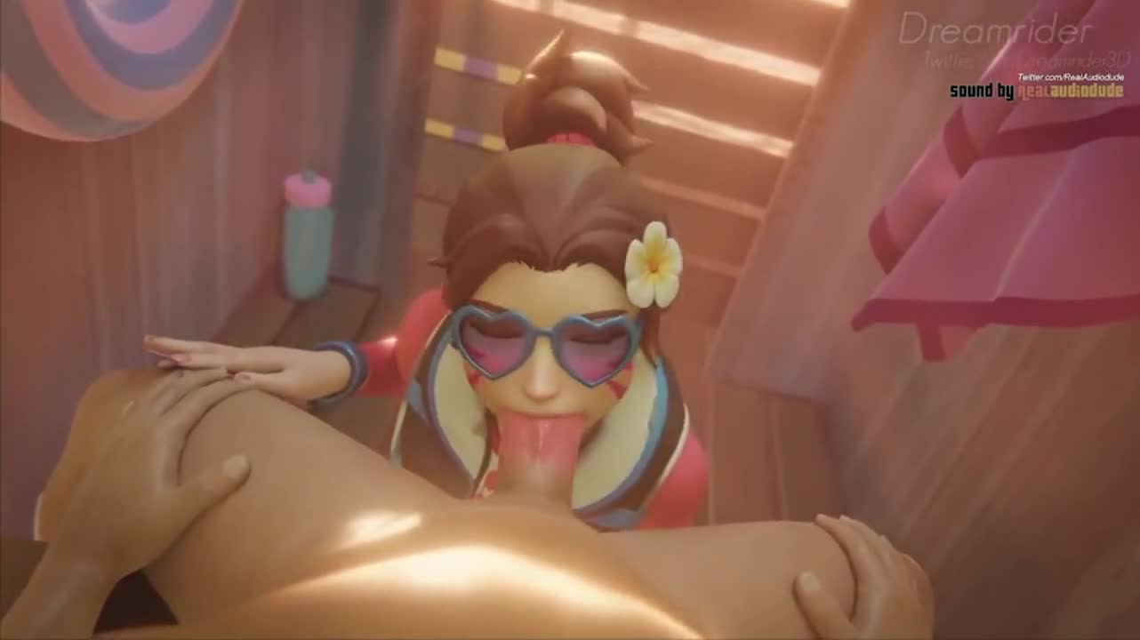 D.va Beach BJ (Dreamrider3D, Audiodude) [Overwatch] : video clip