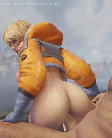 Wattson riding (dzooworks) [Apex Legends] : video clip