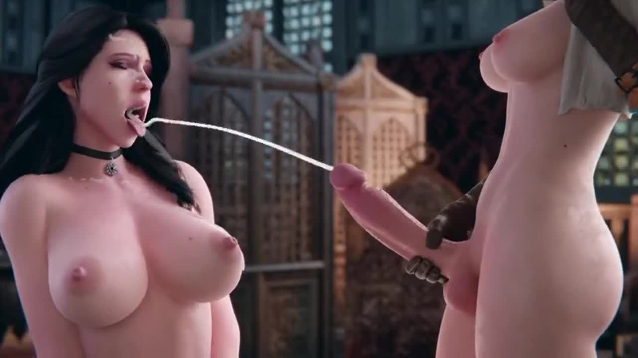 I love how nonchalant Yen is when Ciri cums 🤤 : video clip