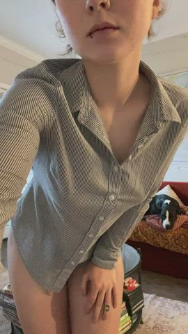 Off to work but first… : video clip