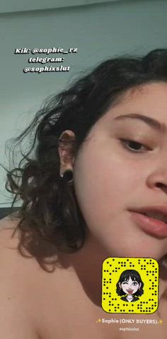 selling content ✨🧚🏻‍♀️ 19yo curvy latin girl 💗 I can verify 💫 dm on snap or telegram @sophixslut 💗 or k!k: @sophie_rz 💫 : video clip