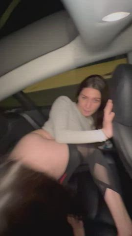 I hope dad isn’t mad we fucked in his Tesla. : video clip