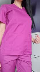 I hide some curves underneath this scrubs : video clip