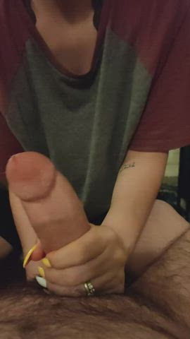 Draining his prostate with these nails takes skill 😈💅 : video clip