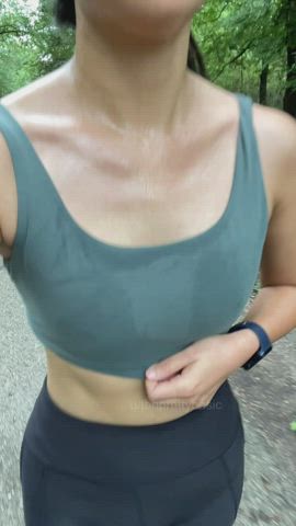 Just out here trying to motivate others with my titties [GIF] : video clip