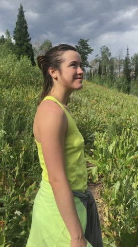 At the end of a popular trail. Worth it. [GIF] : video clip