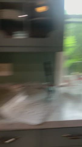My wife (30) showing off for the camera : video clip