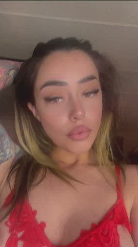 Are my pierced tits perfection bouncing while on top of you? : video clip