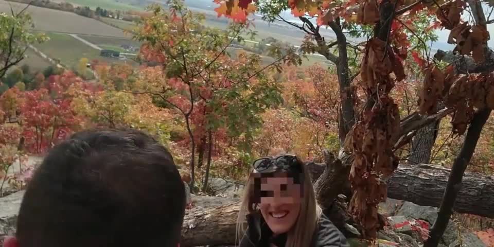 Sometimes fucking strangers outdoors comes with risk : video clip