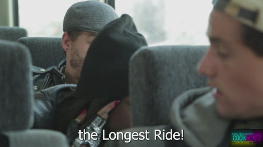 Bus boy watching BJ : video clip