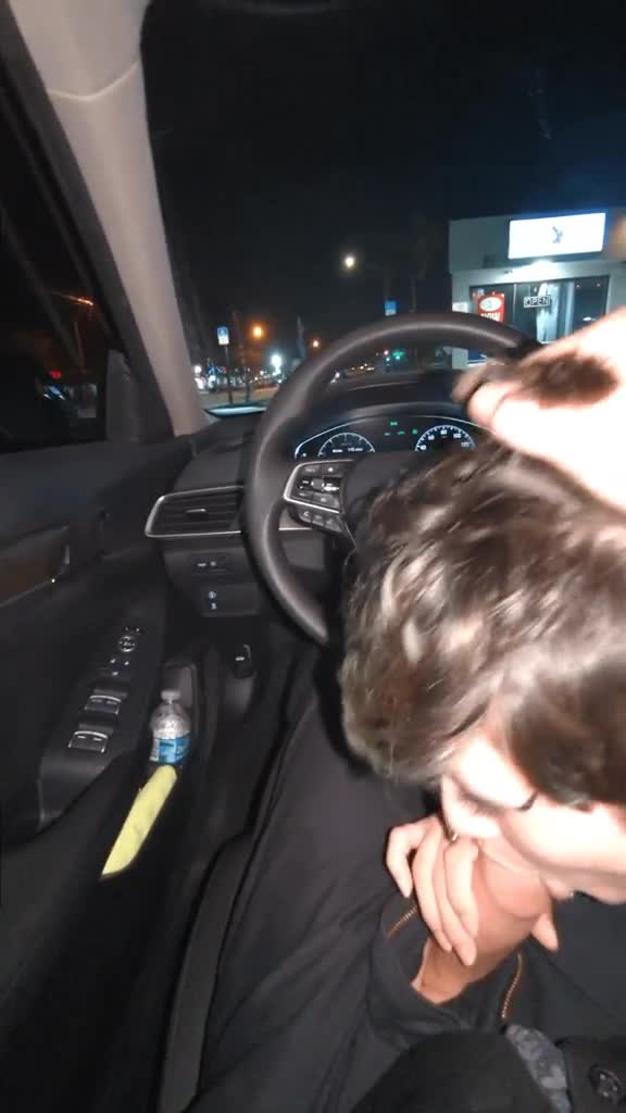 She blows me in a parking lot next to a road. Pretty sure some people coming out of the bar saw. [OC] : video clip