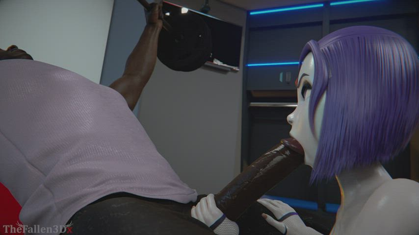 Raven - 1 Rep for 1 Deepthroat (TheFallen3Dx) [DC] : video clip