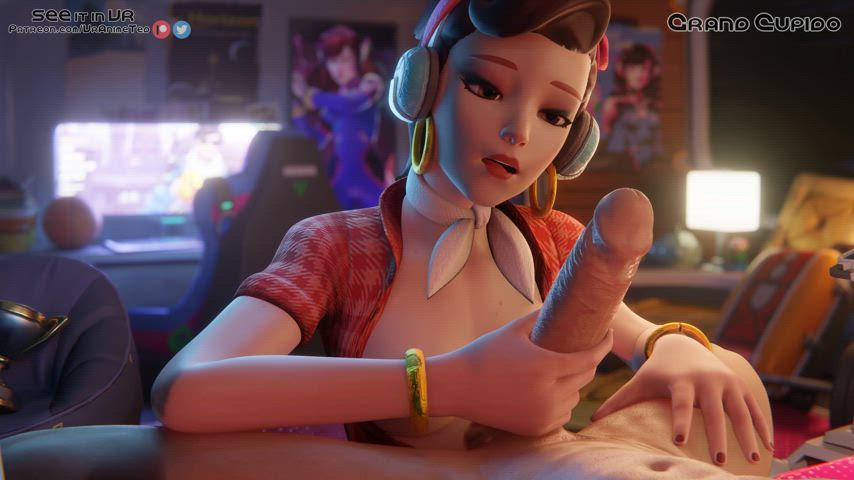 D.Va Enjoying big Dick Overwatch Part 2 : video clip
