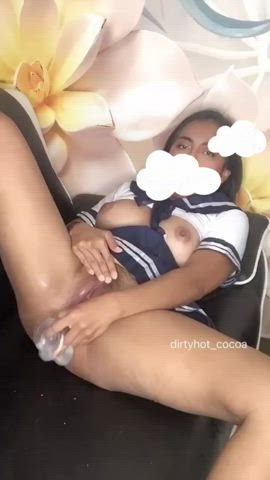 Catholic schoolgirl blessing your face : video clip