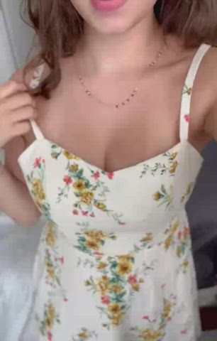 My favorite thing about sundresses is... No bra and panties required ;) : video clip