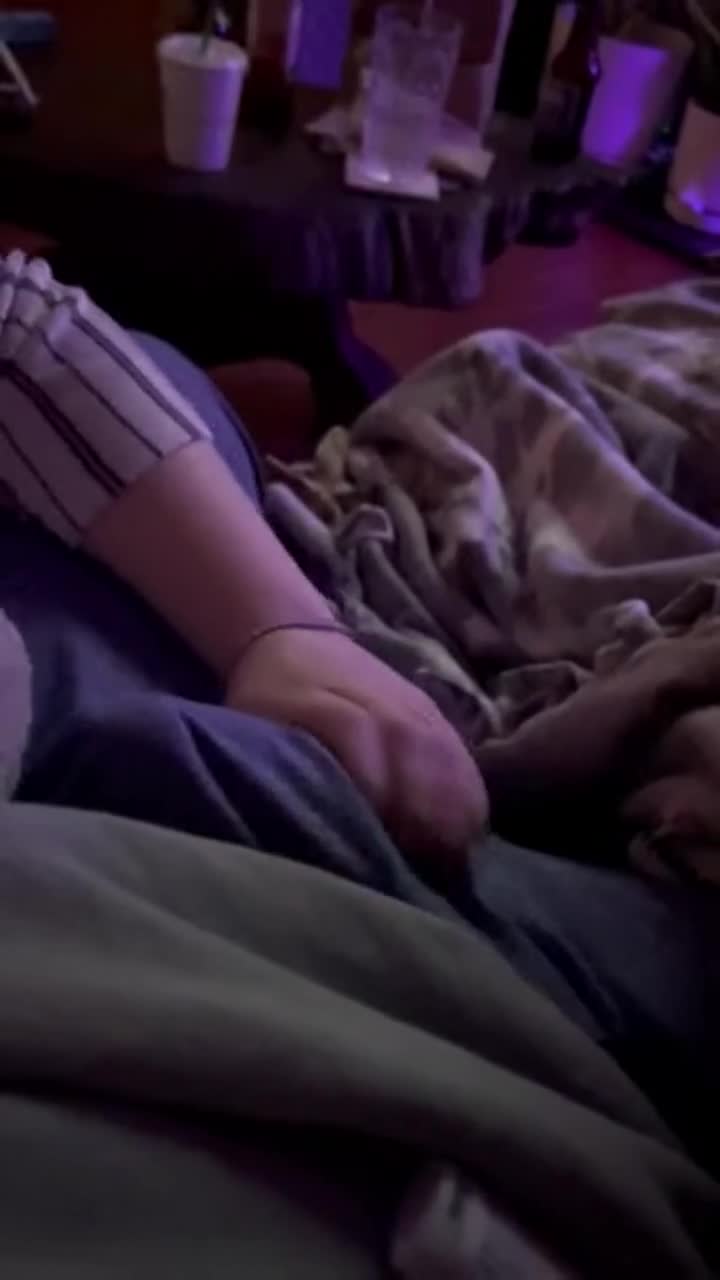 Getting my fat dick rubbed through sweatpants : video clip