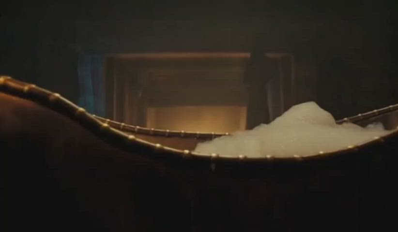 Freya Allan is all wet. : video clip