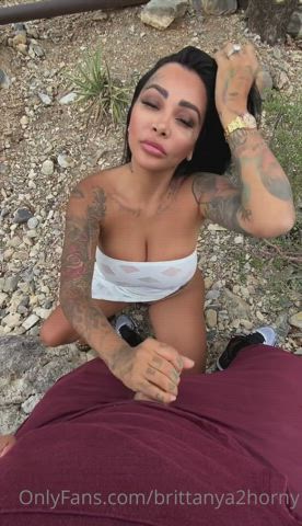 Blowjob in nature : video clip