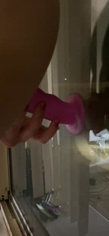 Fucking myself in front of all the neighbors : video clip