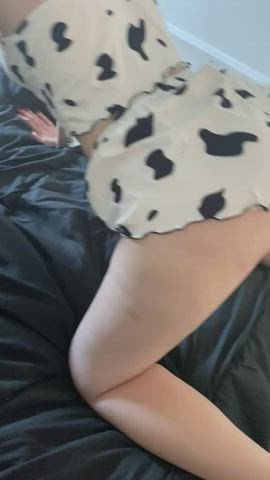 I love her whimpers when I leave red marks on her ass in preparation of destroying her pussy. : video clip