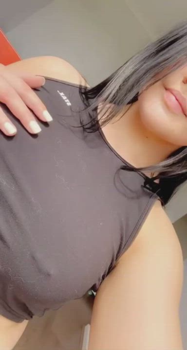 Are my tits a good handful for you? 😍 : video clip
