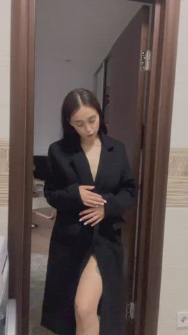 Wondering whats underneath the coat? : video clip