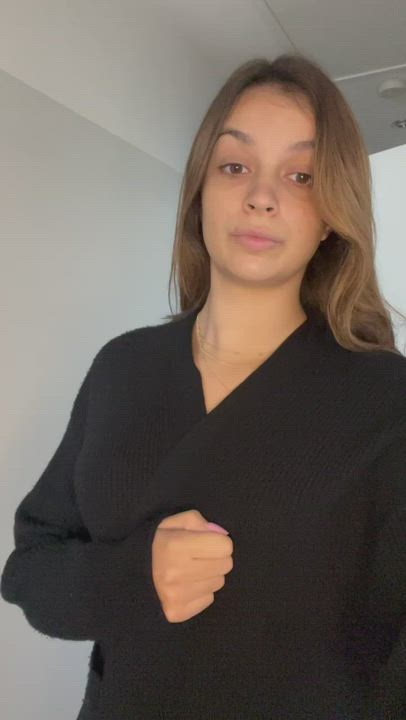 What do you think of my little boobs? : video clip