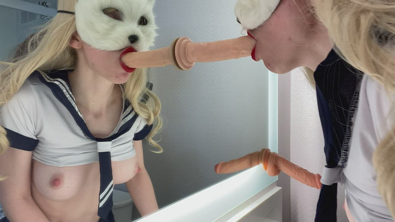 I love it when she forces your dick down my throat. Are you ready for it now? : video clip