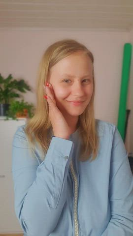 My shirt I go to the office in. Super hides my big boobs, doesn't it? : video clip