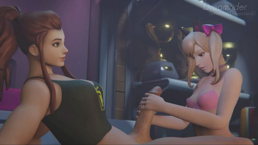 Dva help futa Brigitte (dreamrider) [overwatch] : video clip