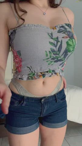 My boobs were always the perkiest in class, can you see why? : video clip