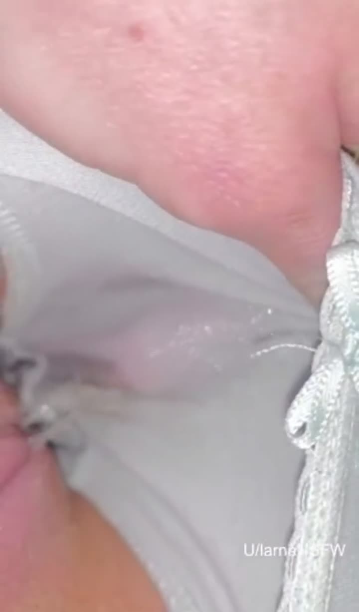 Edging made my panties like this 😳 : video clip