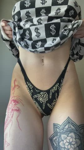 I heard you like girls with flat tummies and perky titties! : video clip