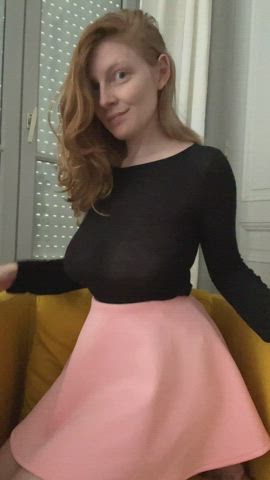 How do you feel about being seduced by a busty redhead? : video clip