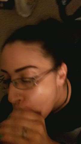 My wife servicing my cock : video clip