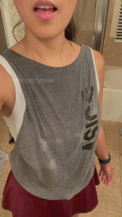 Care to join a sweaty girl in the shower? : video clip