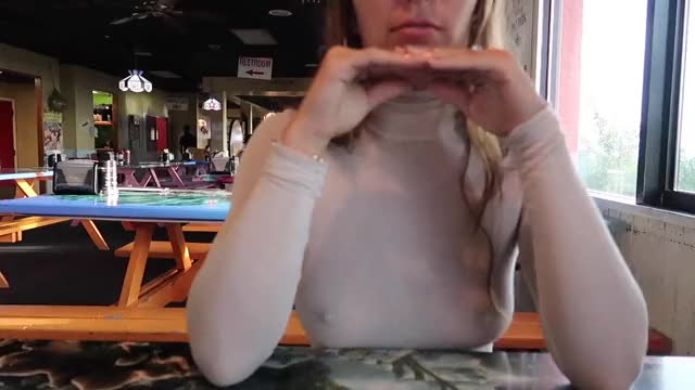 I like watching the servers struggle to maintain eye contact : video clip