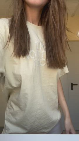 Do my natural tits can help you with boner? : video clip